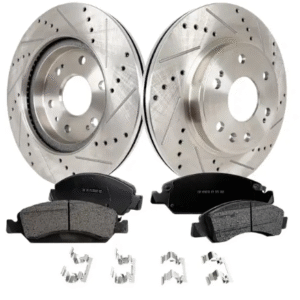 SURESTOP PRO-LINE SERIES CROSS-DRILLED BRAKE DISC AND PAD KIT